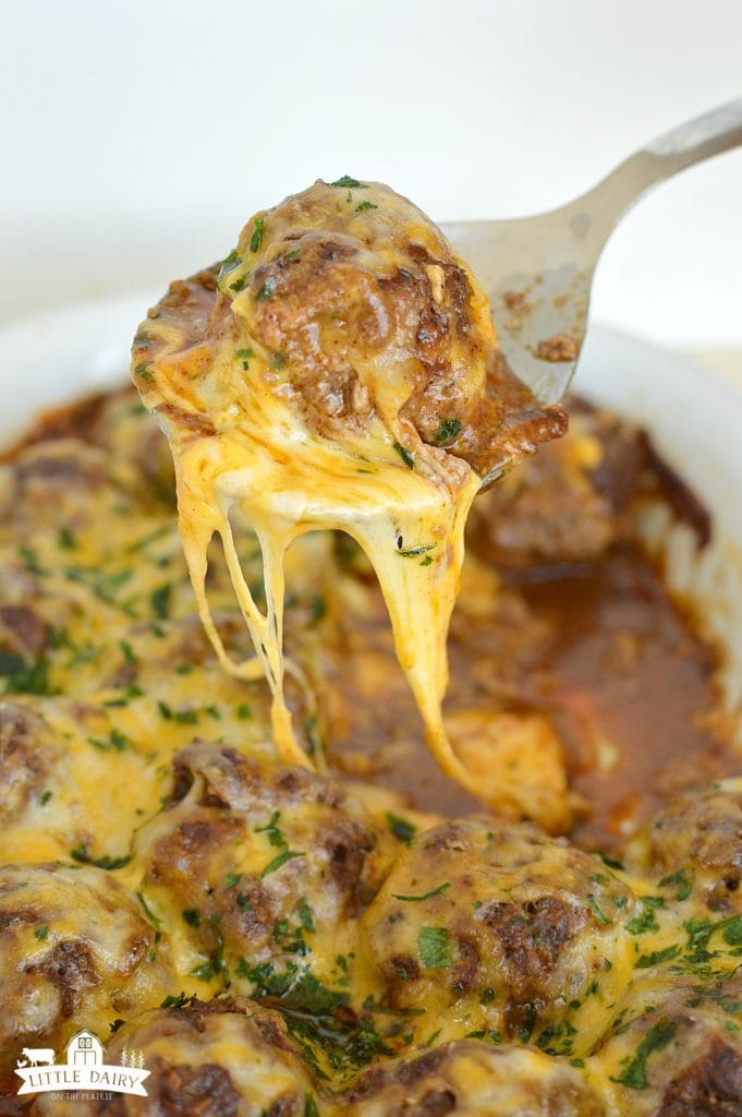 Cheesy Mexican Meatballs