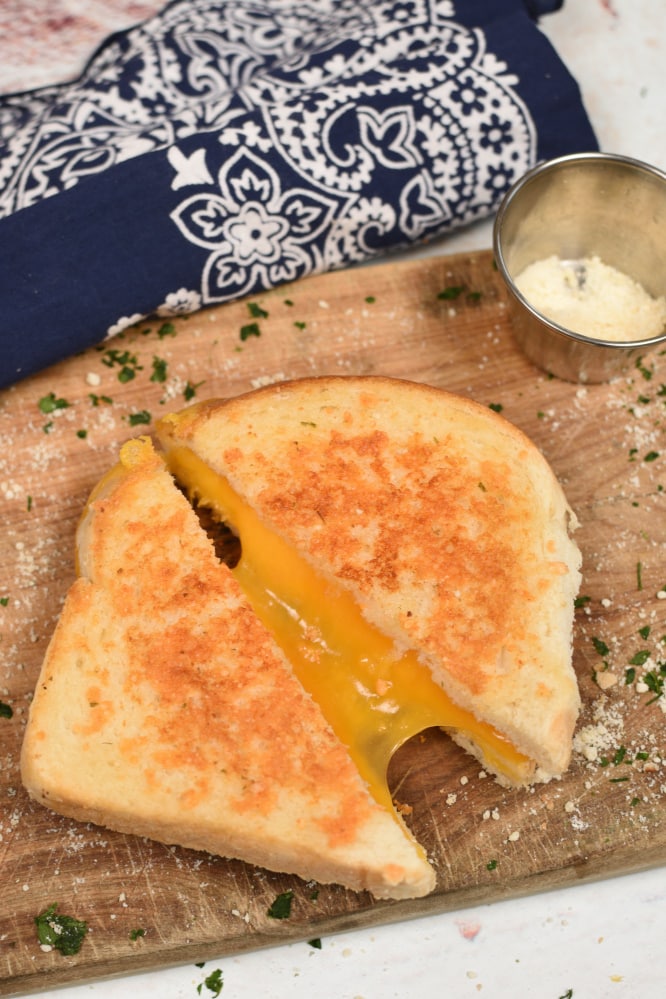 Parmesan Crusted Grilled Cheese