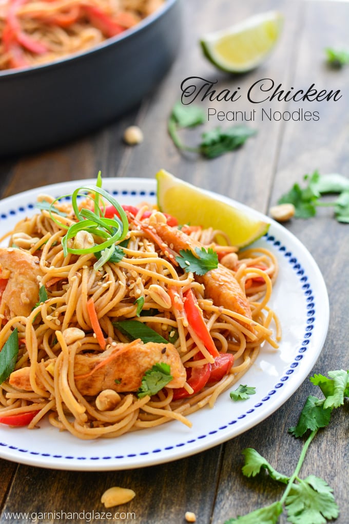 Thai Chicken Peanut Noodles