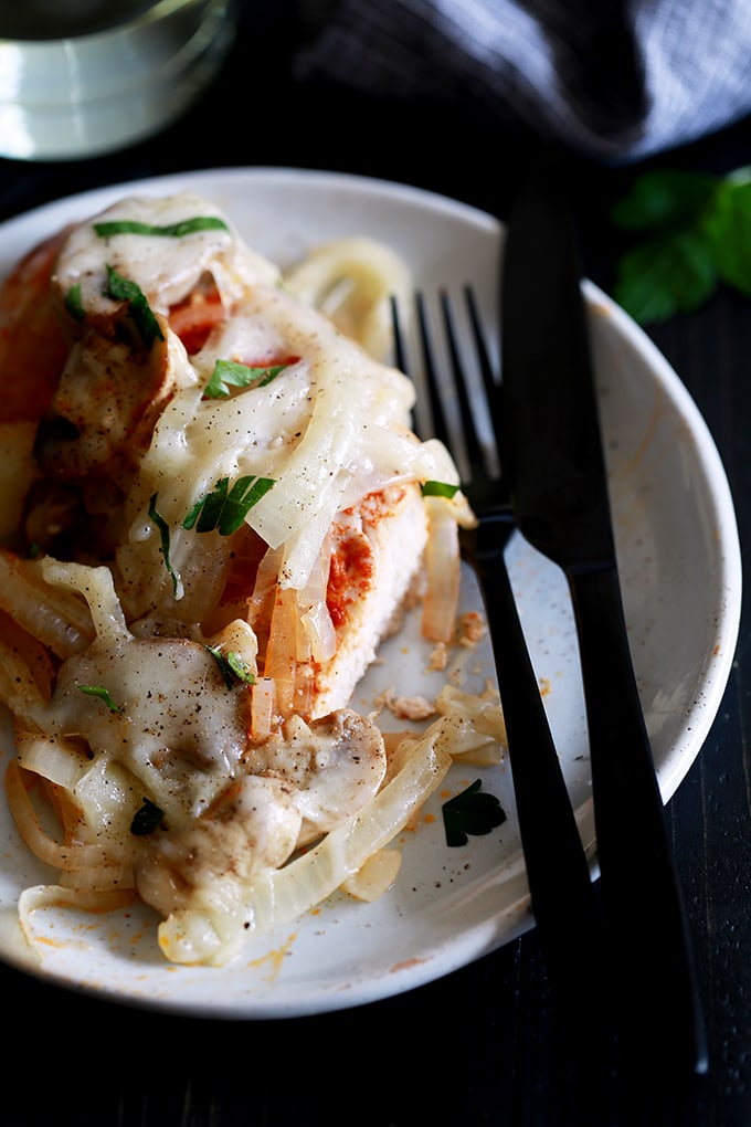 Baked Chicken and Mushrooms