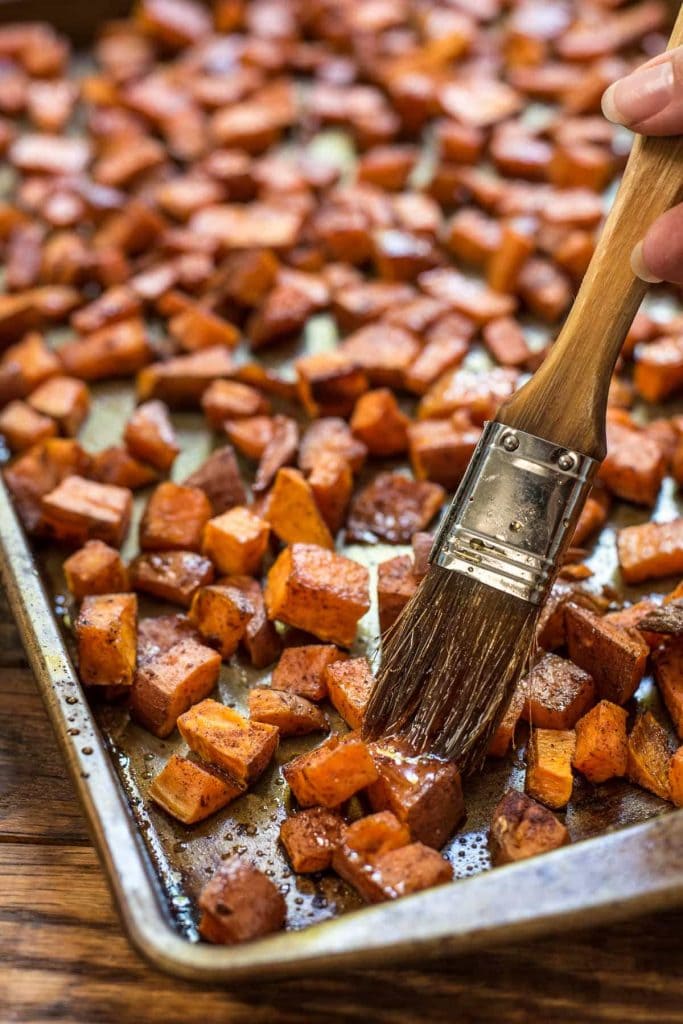 Maple Roasted Sweet Potatoes