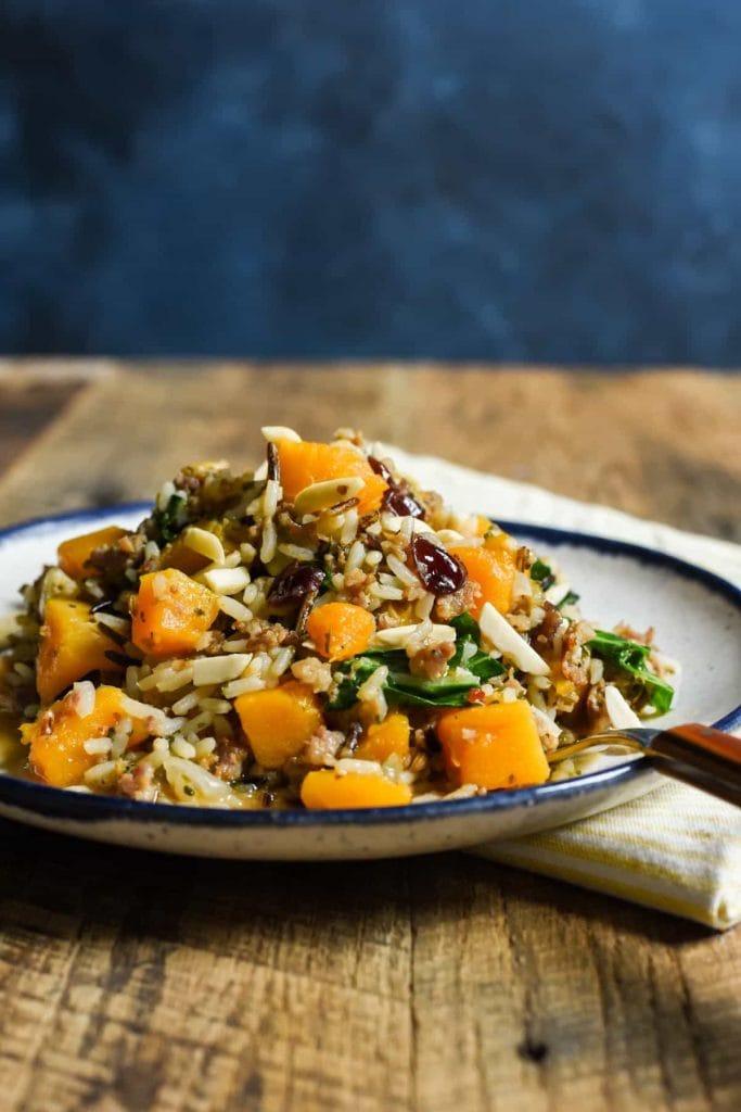 Skillet Sausage and Rice