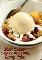 Slow Cooker Cherry Pineapple Dump Cake