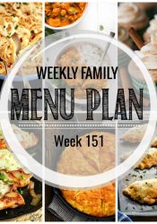 Weekly Family Meal Plan #151