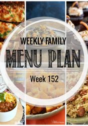 Weekly Family Meal Plan #152