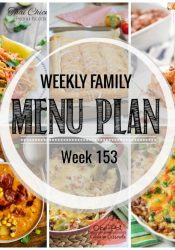 Weekly Family Meal Plan #153