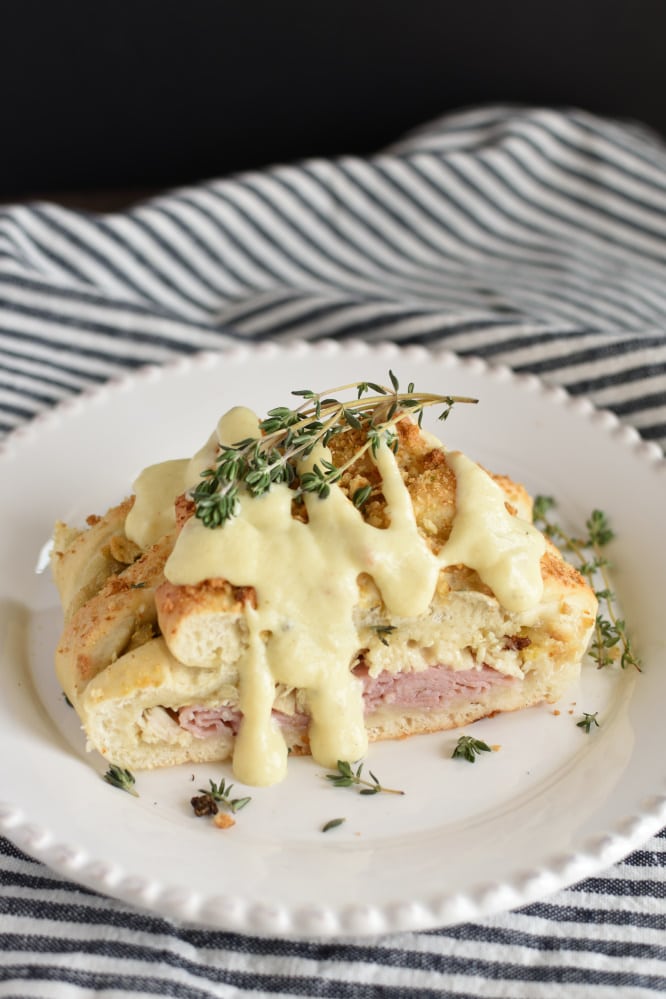 Chicken Cordon Bleu Braid