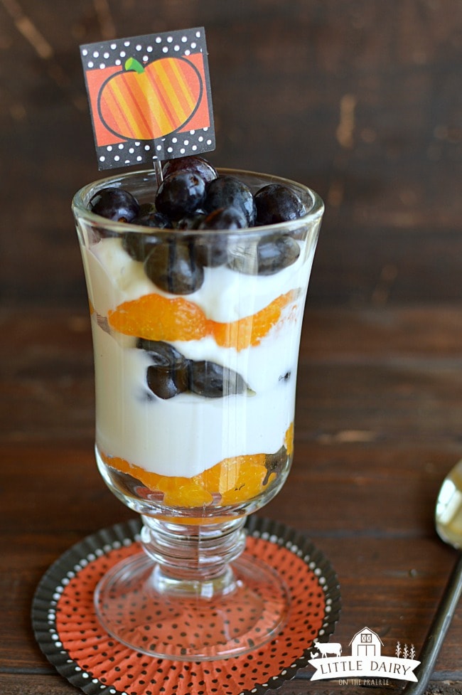 Greek Yogurt Halloween Parfaits