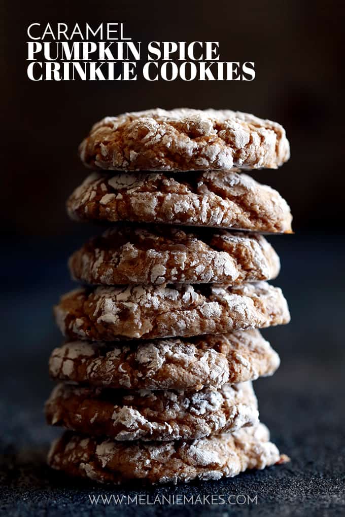 Pumpkin Spice Crinkle Cookies