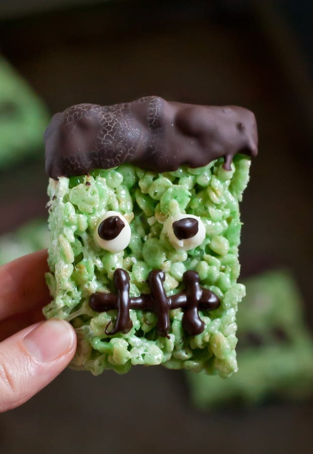 Frankenstein Rice Krispie Treats