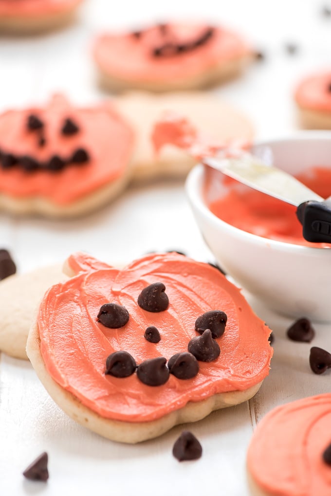 Pumpkin Shaped Sugar Cookies