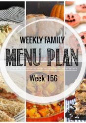 Weekly Family Meal Plan #156