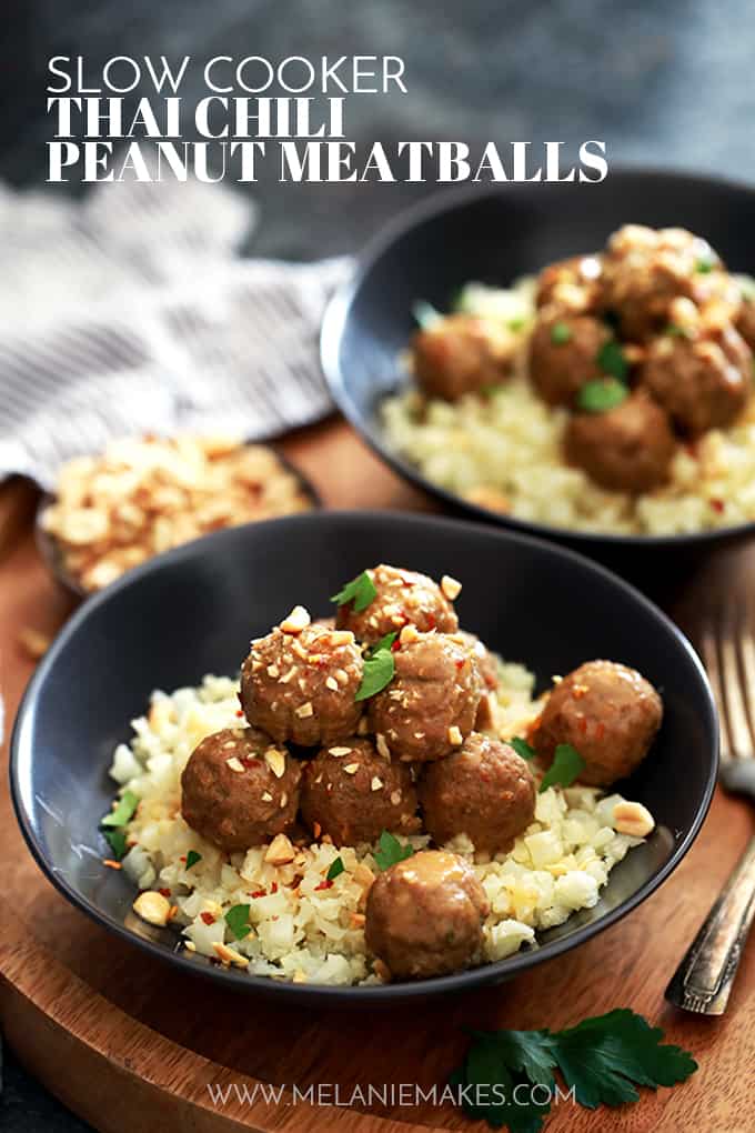 Thai Chili Peanut Meatballs