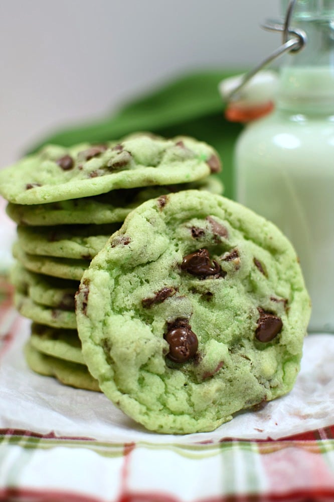 Mint Chip Sugar Cookies