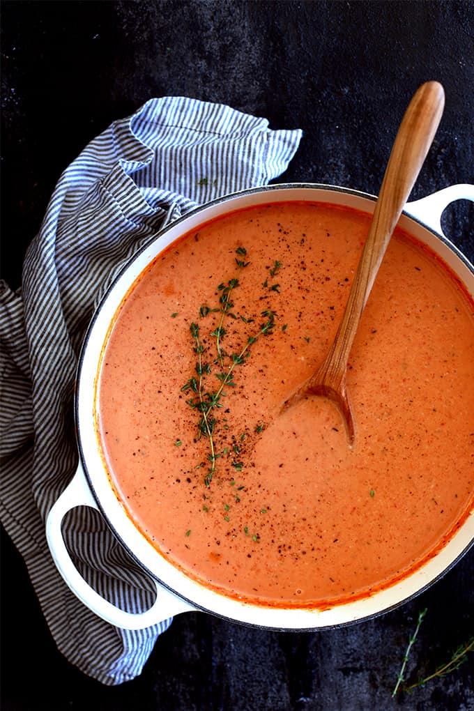 Creamy Tomato Bacon Soup