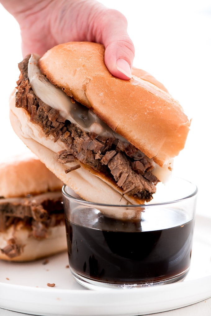 Slow Cooker French Dip Sandwiches