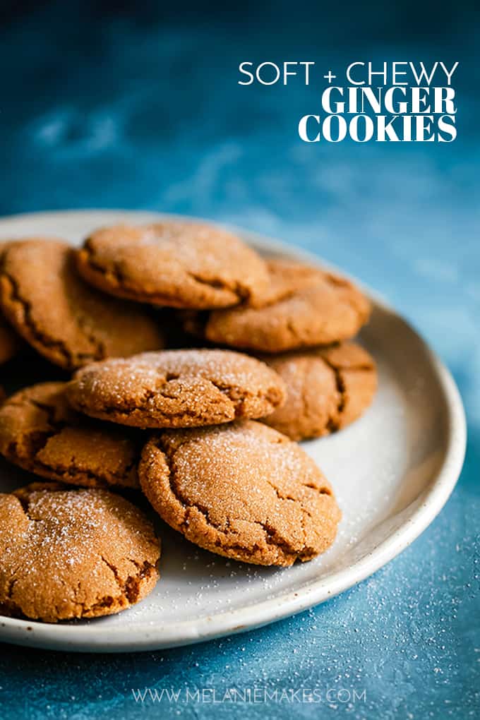 Soft and Chewy Ginger Cookies