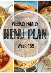 Weekly Family Meal Plan #159
