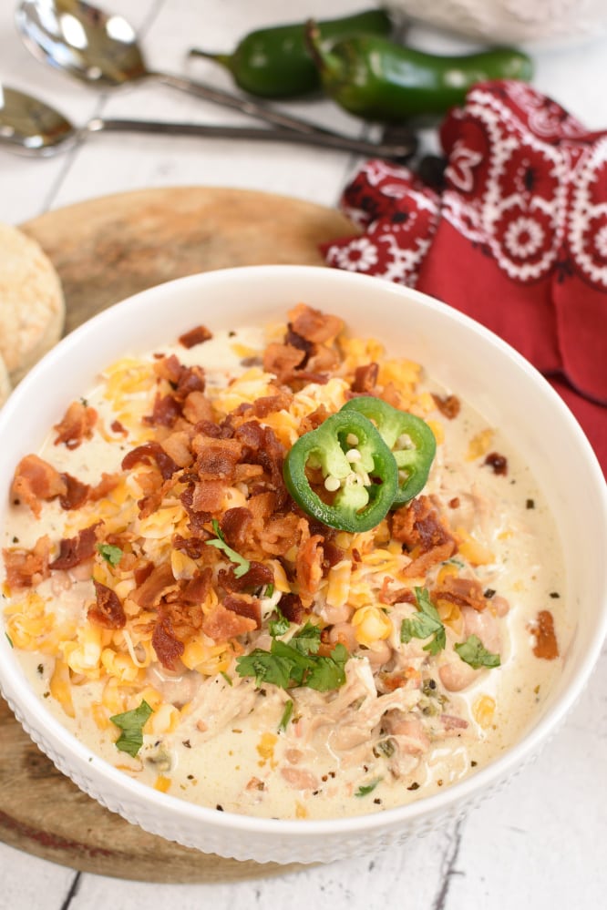 Jalapeno Popper Chicken Chili