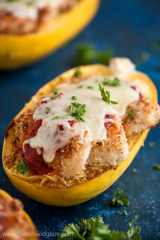 Baked Chicken Parmesan Spaghetti Squash