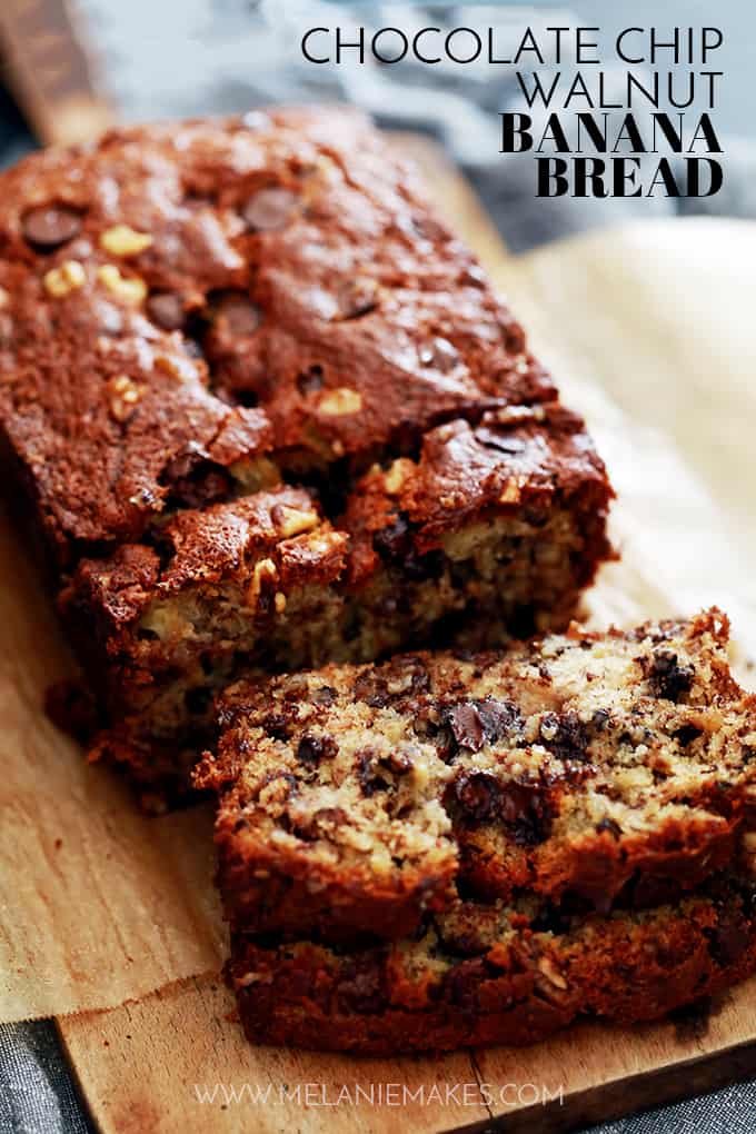 Chocolate Chip Walnut Banana Bread