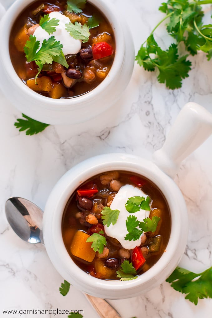 Slow Cooker Butternut Squash Chili