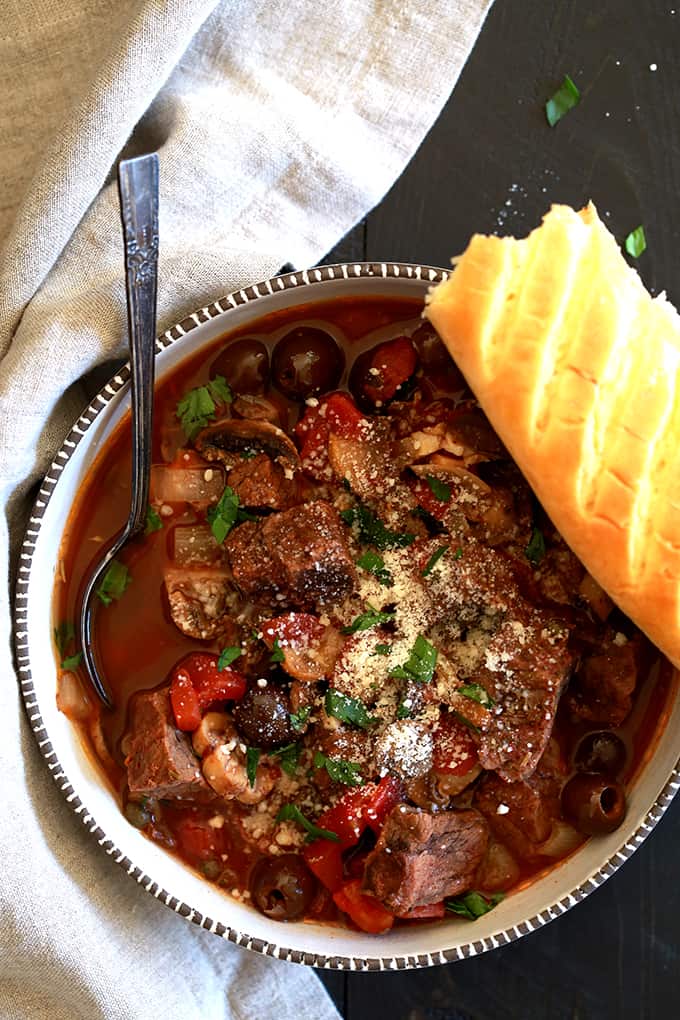 Slow Cooker Mediterranean Beef Stew 