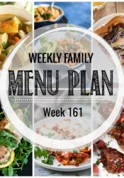 Weekly Family Meal Plan #161