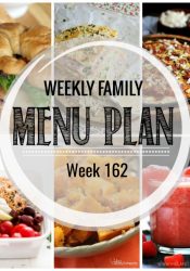 Weekly Family Meal Plan #162
