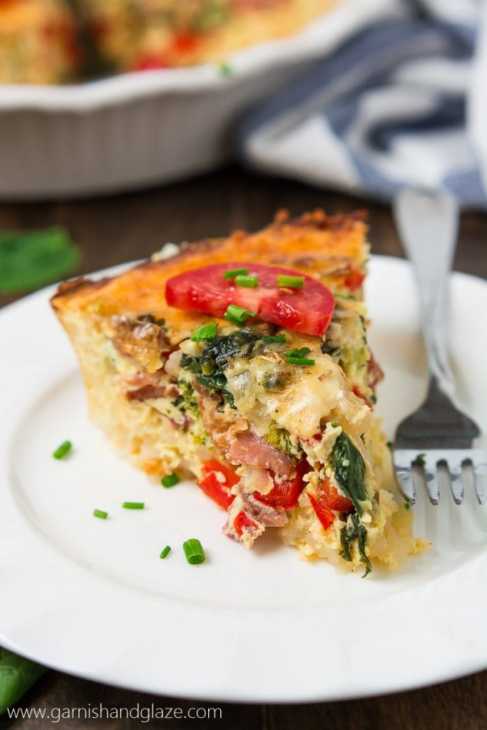 Gluten-Free Bacon Veggie Quiche