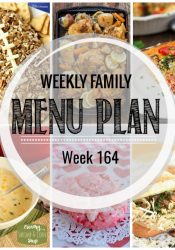 Weekly Family Meal Plan #164
