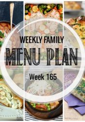 Weekly Family Meal Plan #165