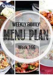 Weekly Family Meal Plan #166