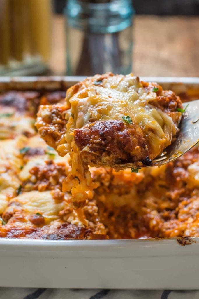 Mom's Cottage Cheese Lasagna