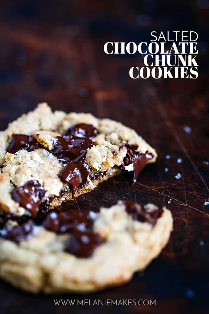 Salted Chocolate Chunk Cookies