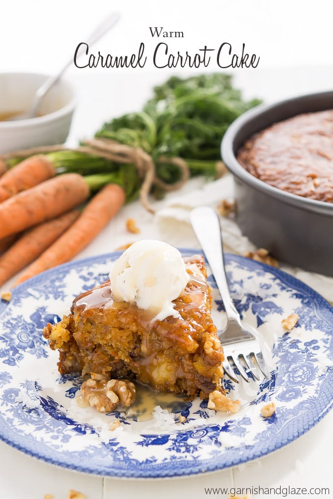 Warm Caramel Carrot Cake