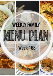Weekly Family Meal Plan #168