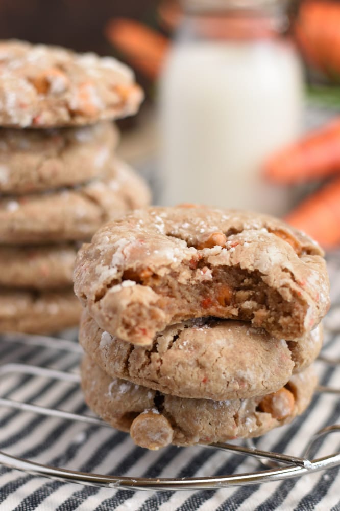 Carrot Cake Gooey Butter Cookies