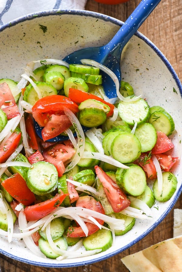 Easy Cucumber and Tomato Salad