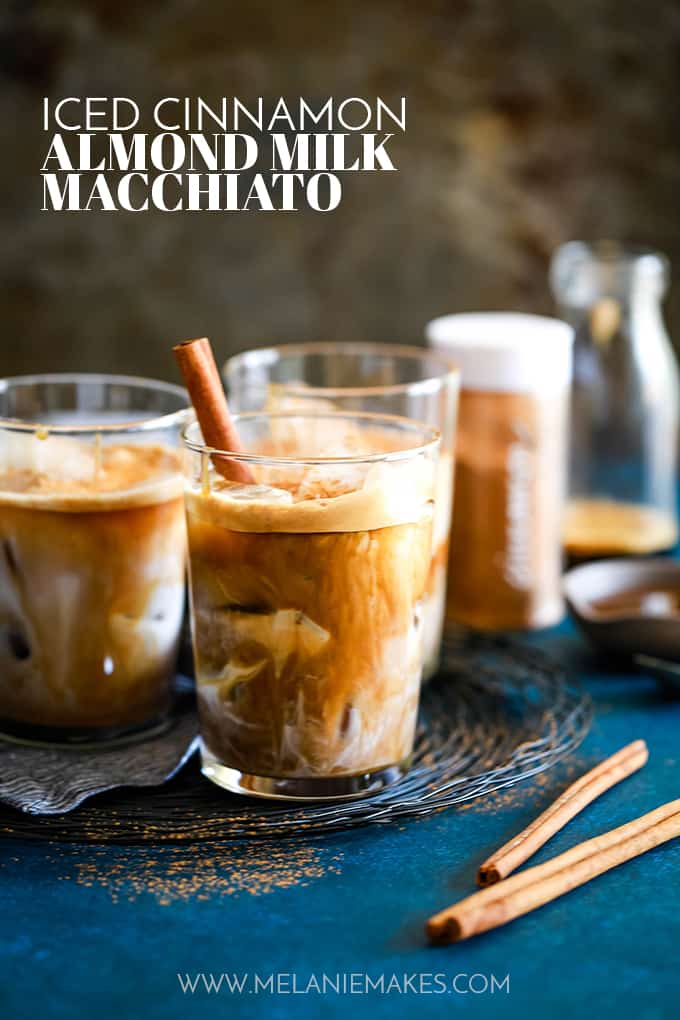 Iced Cinnamon Almond Milk Macchiato