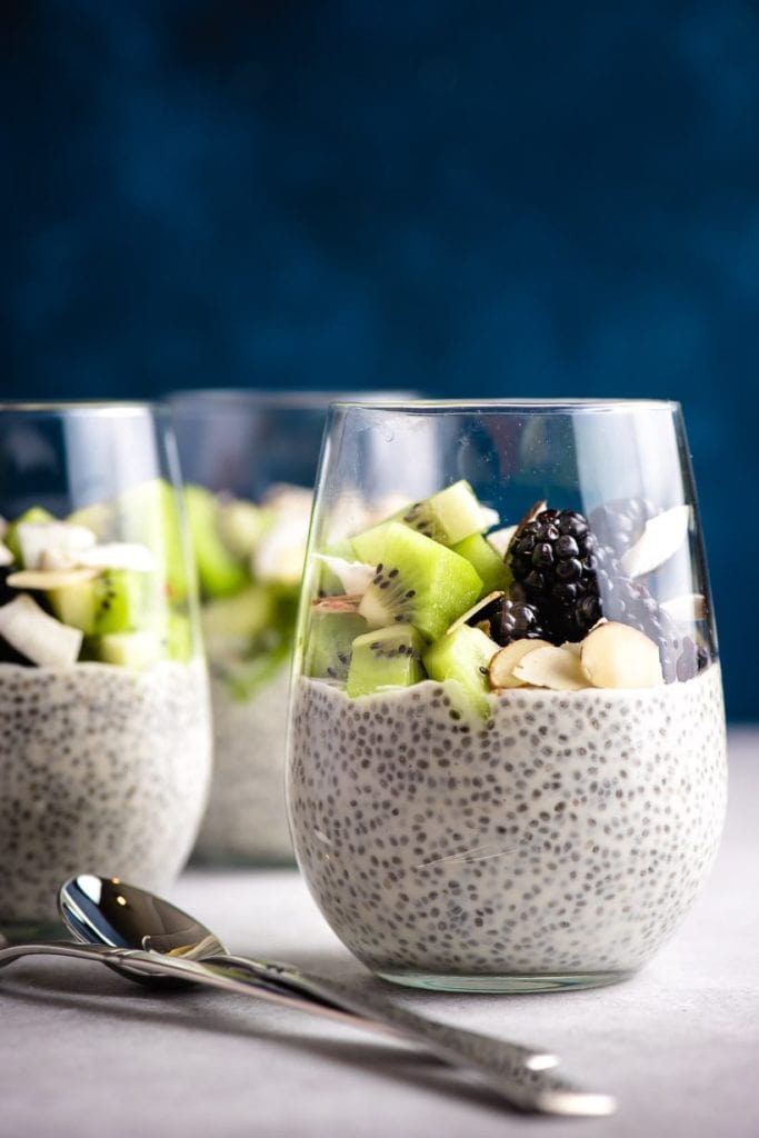 Overnight Chia Pudding with Fruit
