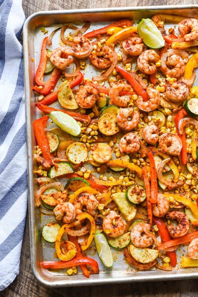 Sheet Pan Shrimp Tacos