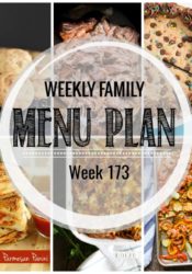 Weekly Family Meal Plan #173