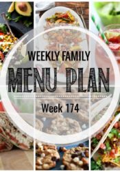 Weekly Family Meal Plan #174