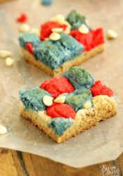 Red, White, and Blue Cookie Bars