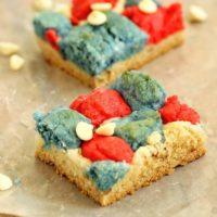 Red, White, and Blue Cookie Bars