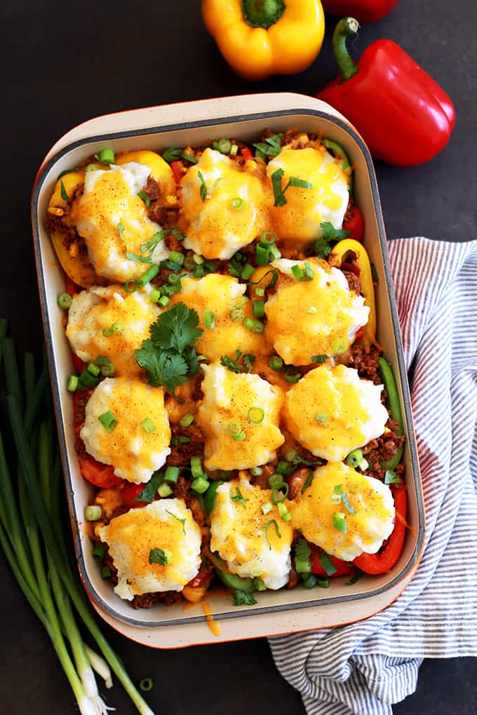 Southwest Skillet Stuffed Peppers