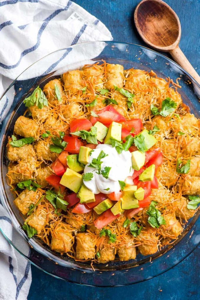 Taco Tater Tot Casserole