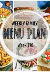 Weekly Family Meal Plan #178