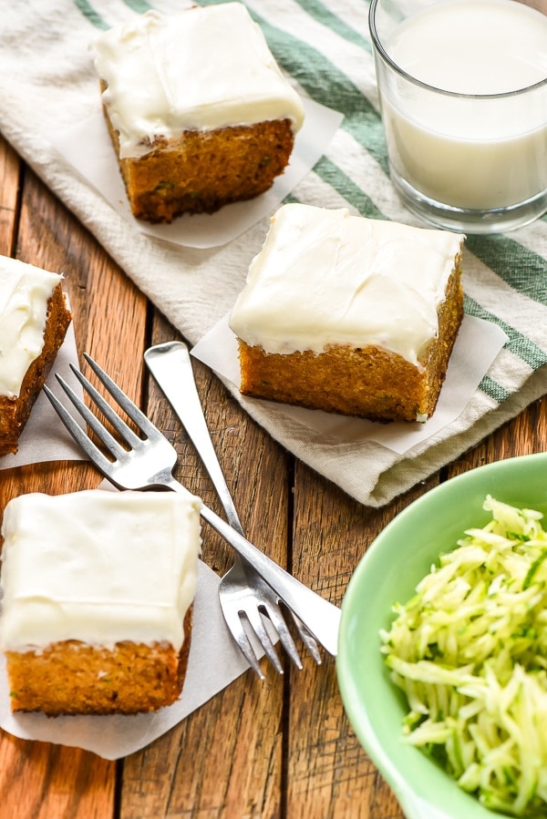 Zucchini Cake with Cream Cheese Frosting